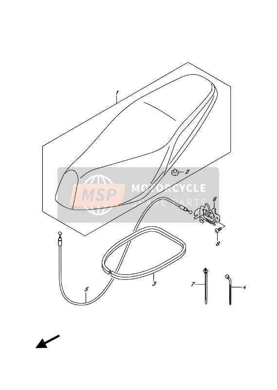 4570033G60, Bracket, Striker Support, Suzuki, 0